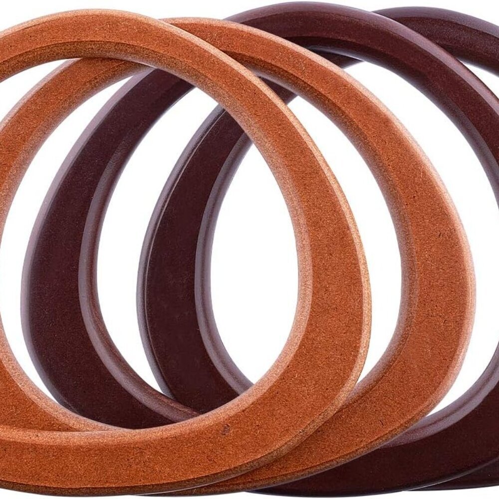 D Shape Purse Handle, Wooden Bag Handles Replacement Smooth Handbag Handle Decor
